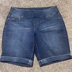 Natural Reflections Dark Blue Denim Bermuda Shorts